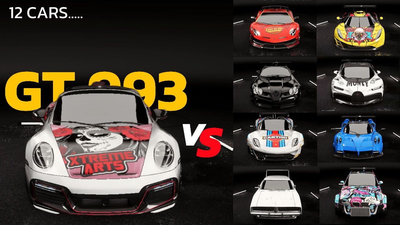 V 1.2.0 - DRAG RACE - Test GT 993 vs 12 CARS - Drive Zone Online