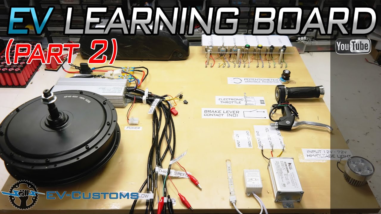 BLDC Controller Learning Board for Beginners (HI-BRAKE/CRUISE -CONTROL/REVERSE/SELF-STUDY) (PART 2)