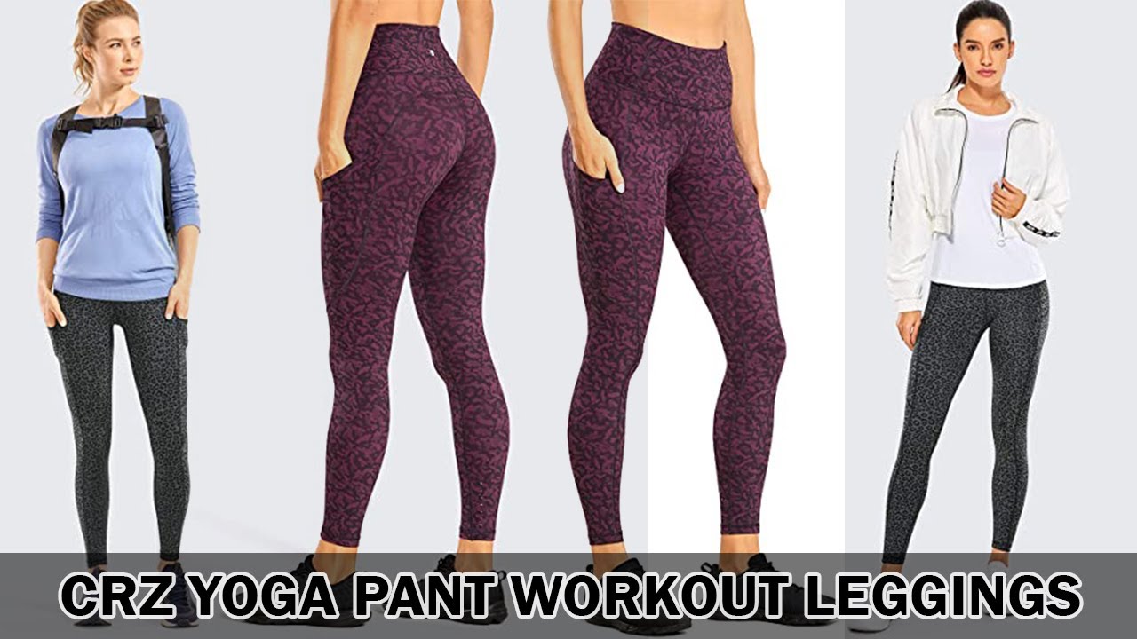 CRZ YOGA Women's Naked Feeling High Waisted Yoga Pants with Pockets Workout Leggings #Shorts