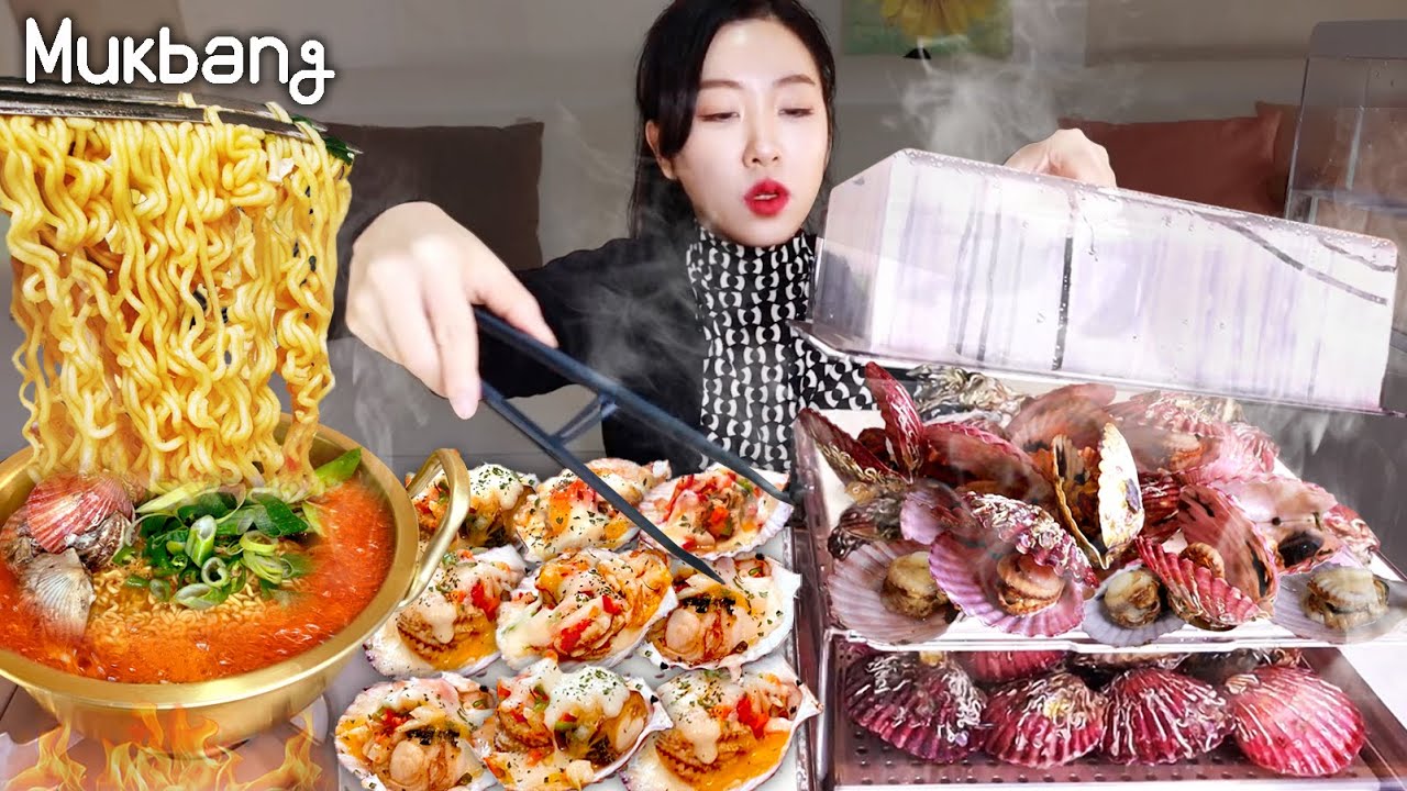 Мягкие и влажные бритвы, острые бритвы, жареные бритвы  MUKBANG ASMR eating show