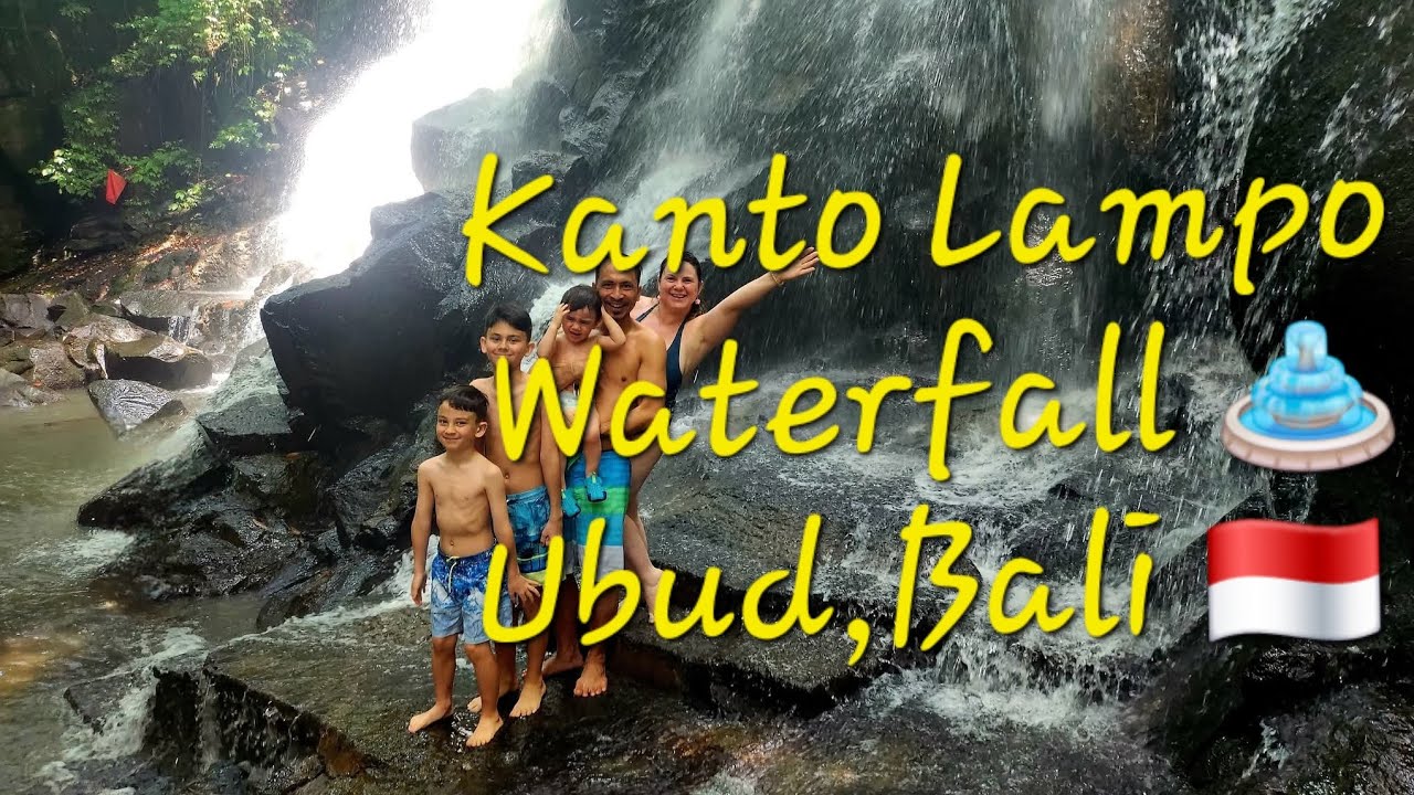 Kanto Lampo Waterfall in Ubud, Bali 🇮🇩 with luch at the rice terraces 🍚