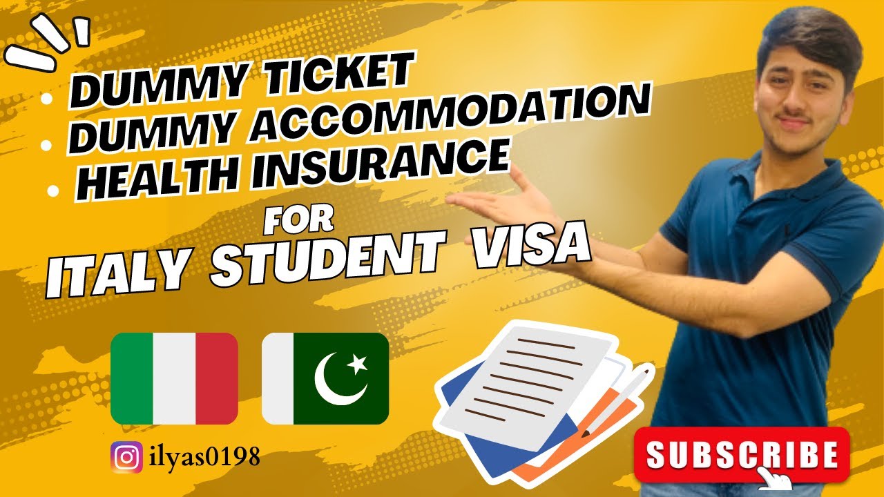 Tips for dummy Accommodation Flight booking and Insurance | Italy | Visa documents