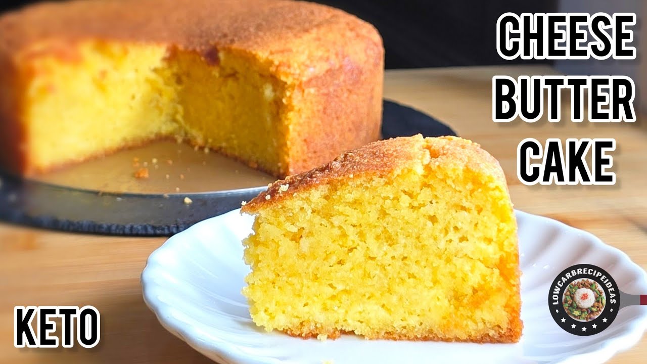 Keto Cheese Butter Cake | Cheddar cheese aroma | Rich, buttery, sweet & savory deliciousness
