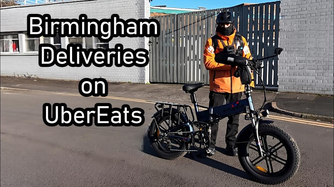 Riding My E-Bike for UberEATS Food Deliveries In My City (Birmingham) S4E25