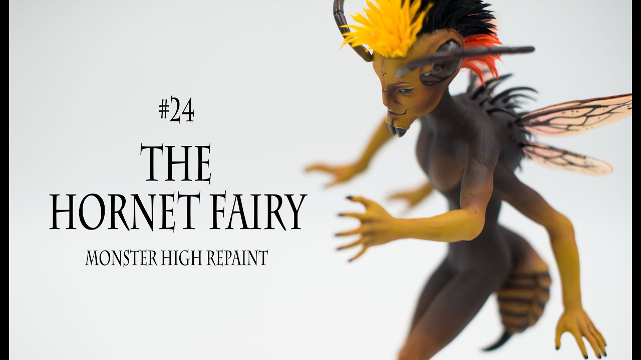 The Hornet Fairy - it's a BOY!!! My first fully male doll repaint - Monster High OOAK Doll Figurine