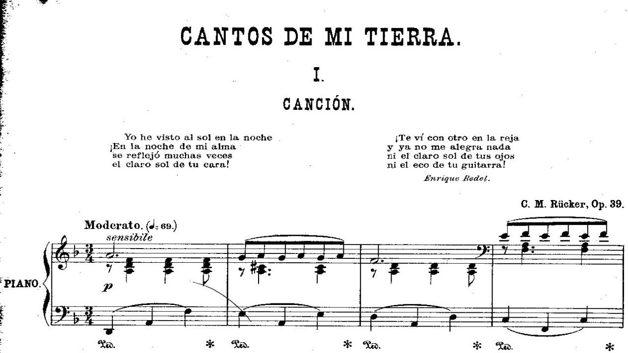 C. Martínez Rücker: Cantos de mi tierra Op. 39 (1900)