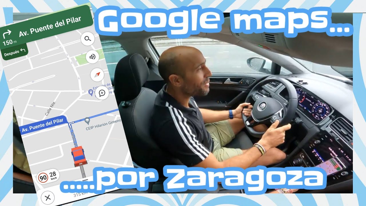 SALIENDO DE ZARAGOZA GRACIAS A GOOGLE MAPS😝😝