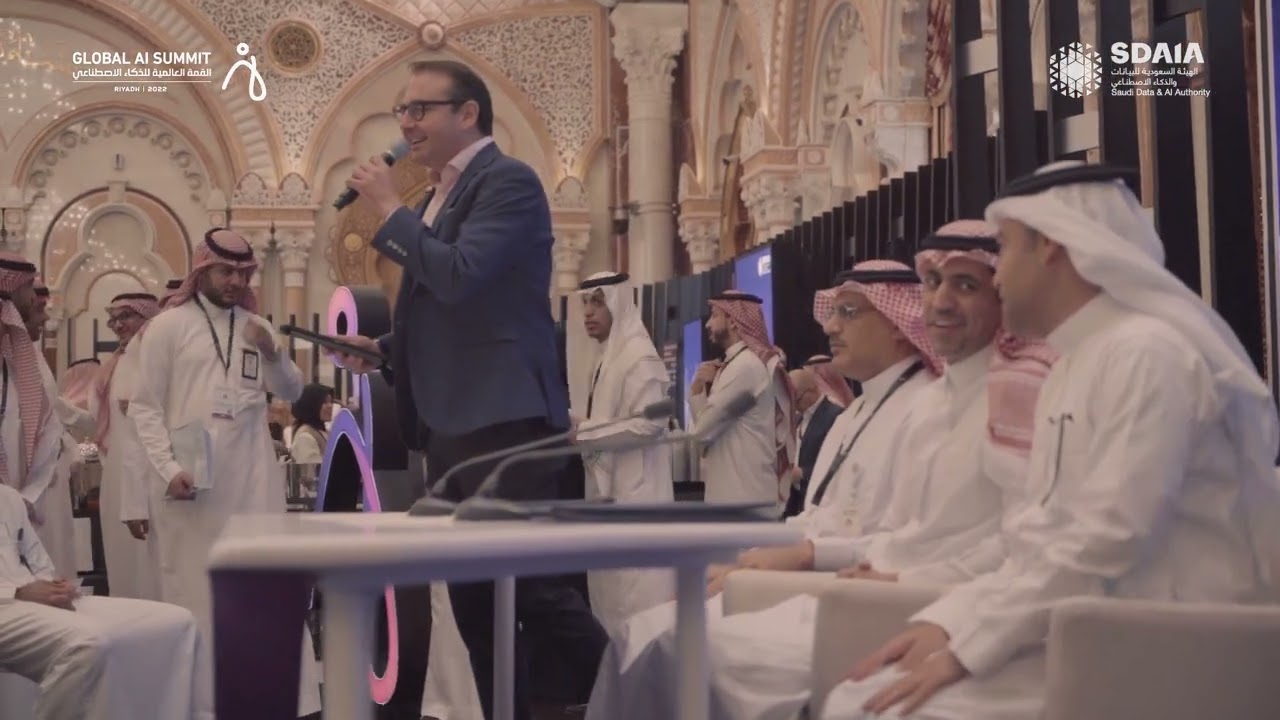 Part of signing an MoU between SDAIA, SAUDIA and SCAI at the Global AI Summit