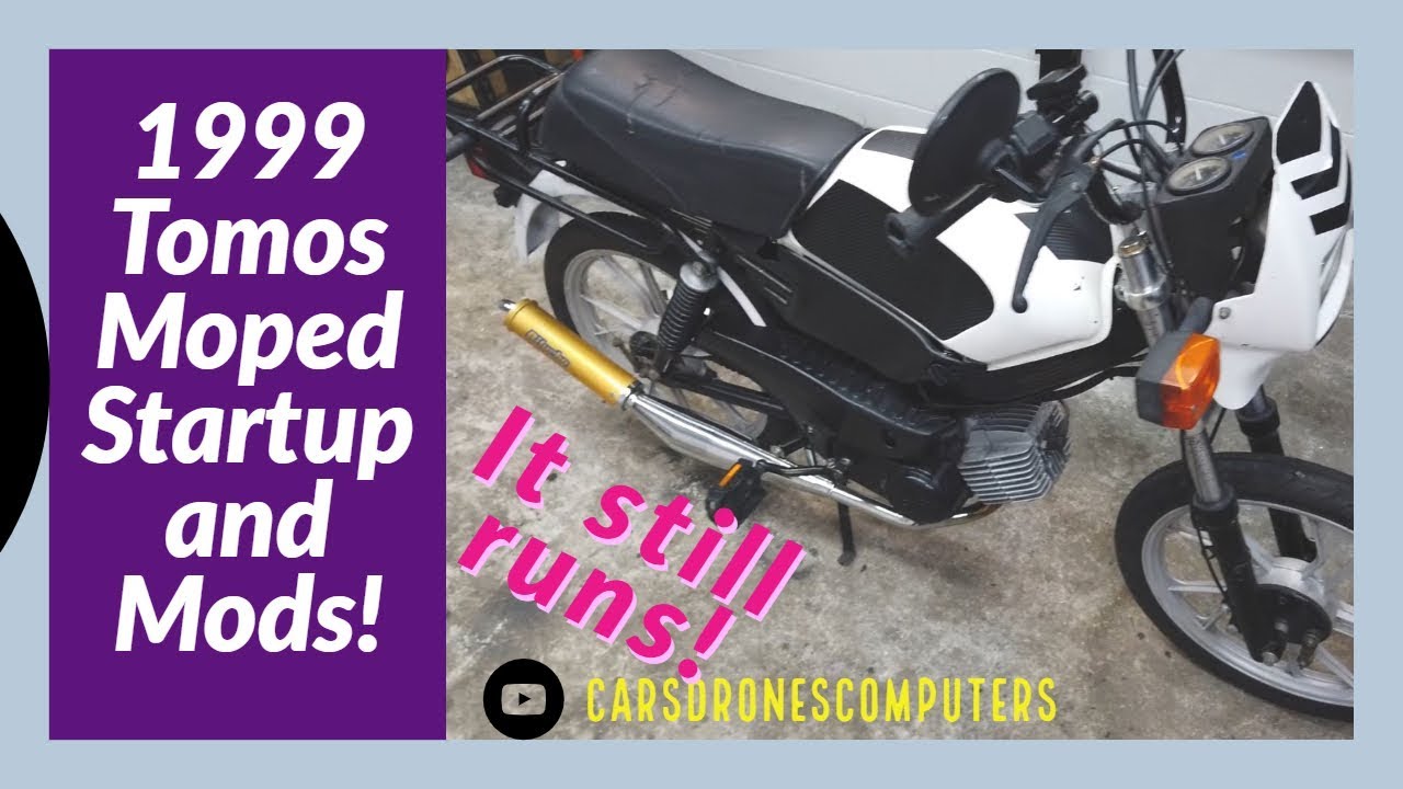 1999 Tomos Targa LX 2-Stroke Moped Project | Start Up Exhaust Sound  | Biturbo Exhaust | 50CC