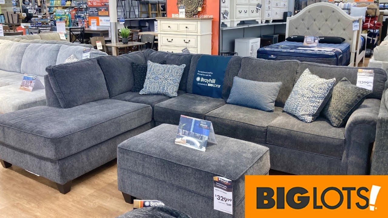 BIG LOTS FURNITURE SOFAS COUCHES COFFEE TABLES ARMCHAIRS SHOP WITH ME SHOPPING STORE WALK THROUGH