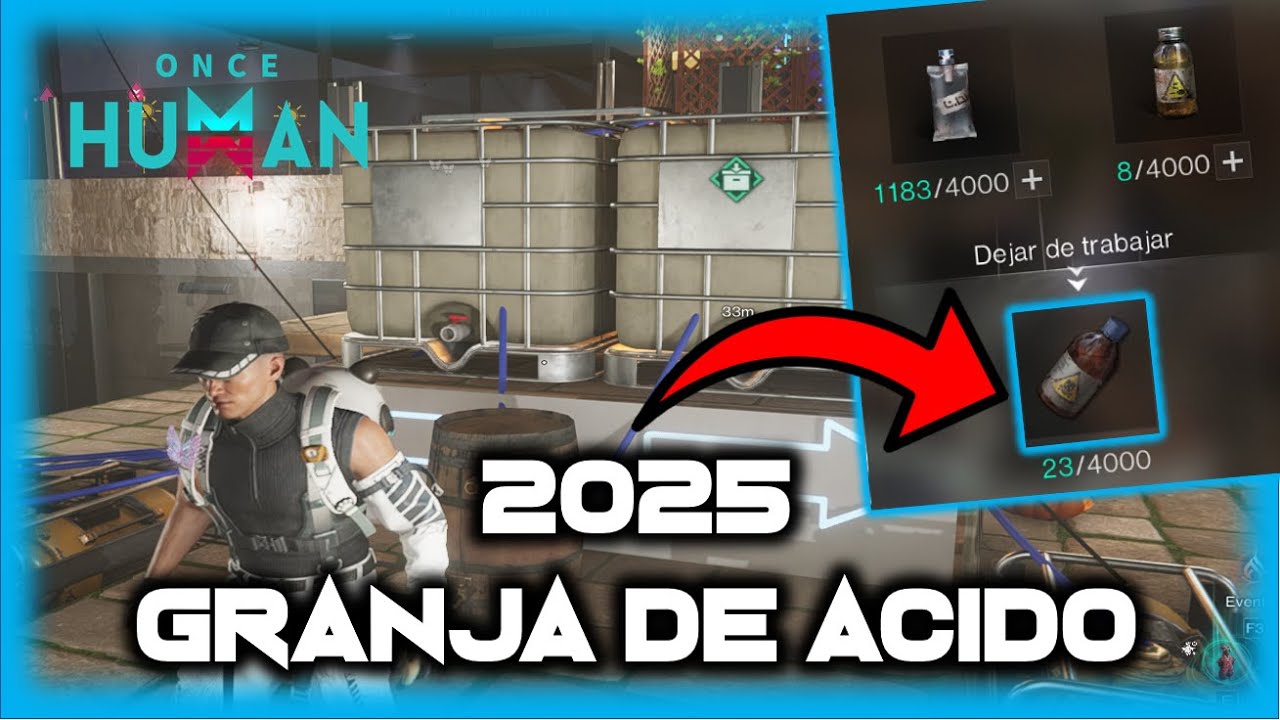 La Mejor Granja de Ácido en 2025 - Guía COMPLETA para Principiantes! ONCE HUMAN - Javi G