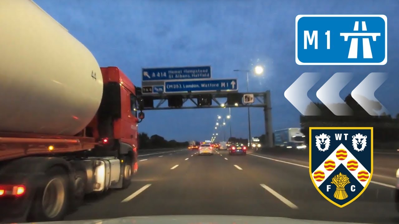 Wellingborough to London - via Northampton and M1 Motorway