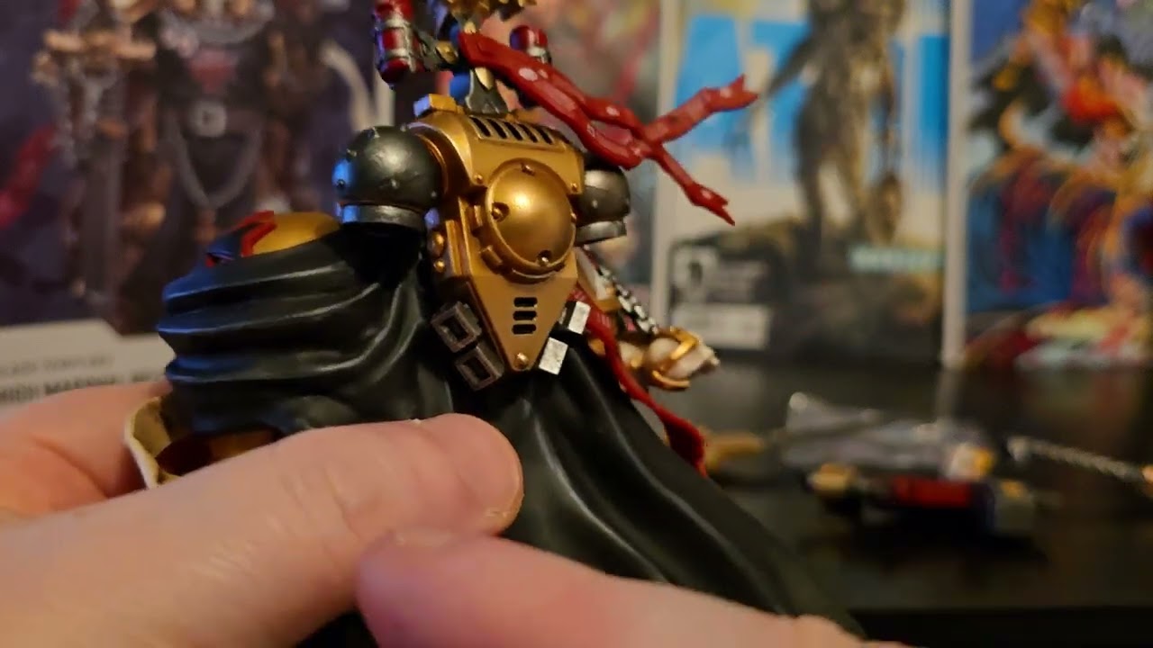 JOYTOY Warhammer 40k Black templars High marshal Helbrcht figure review 