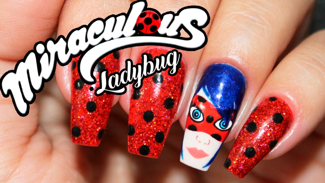 UNHAS DECORADAS MIRACULOUS LADYBUG ‹ Unhas da Lalá ›