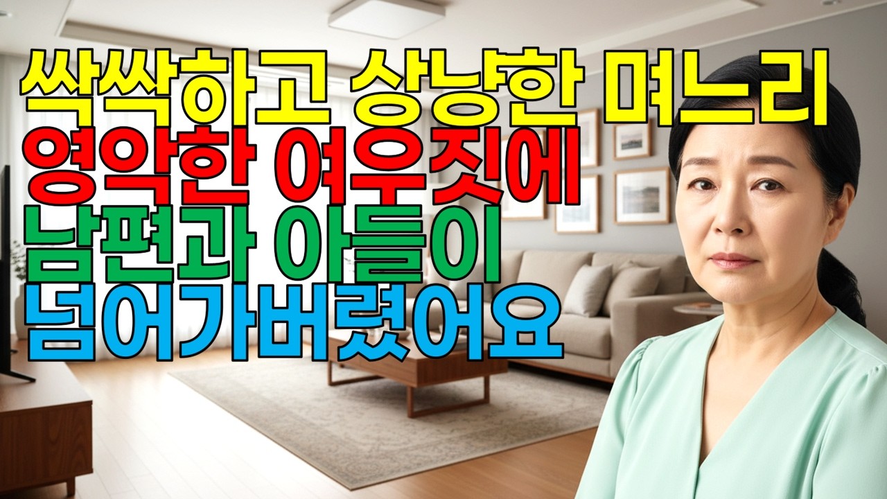 싹싹하고 상냥한 며느리의 영악한 여우짓에 남편과 아들이 넘어갔습니다. #오디오북 #인생역전 #반전이야기 #사연라디오 #며느리갈등 #며느리고민 #며느리와시어머니 #이슈