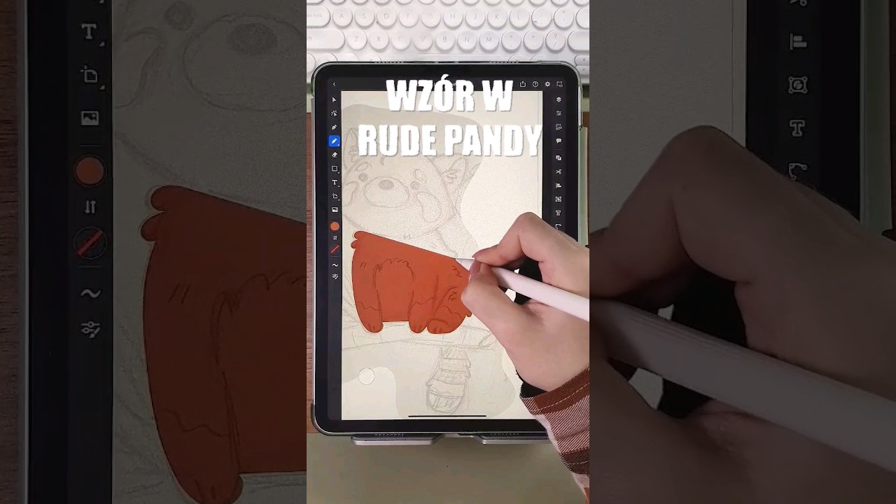 RYSUJĘ WZÓR W RUDE PANDY 