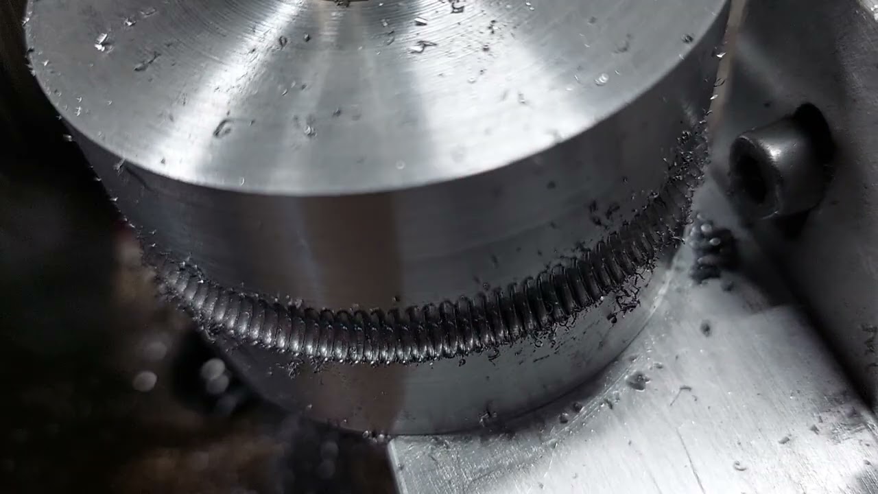 Hobbing a wormgear on my minilathe