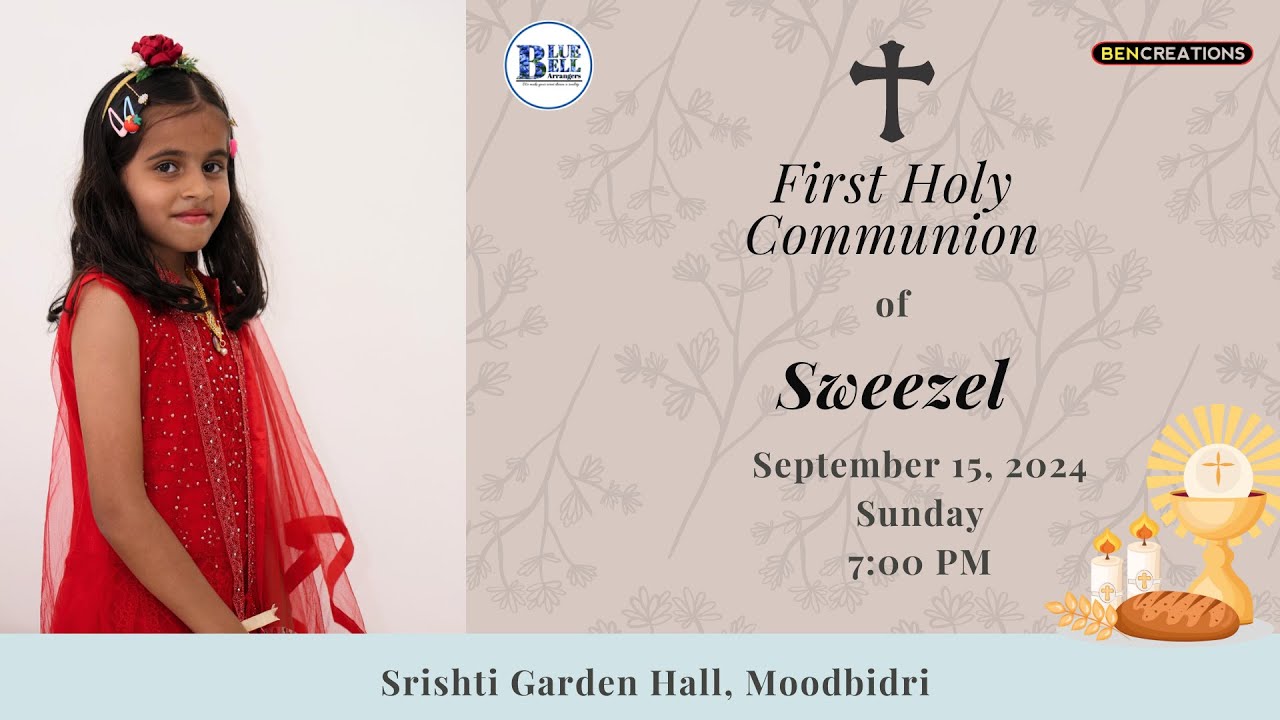 First Holy Communion of Sweezel | LIVE from Moodbidri