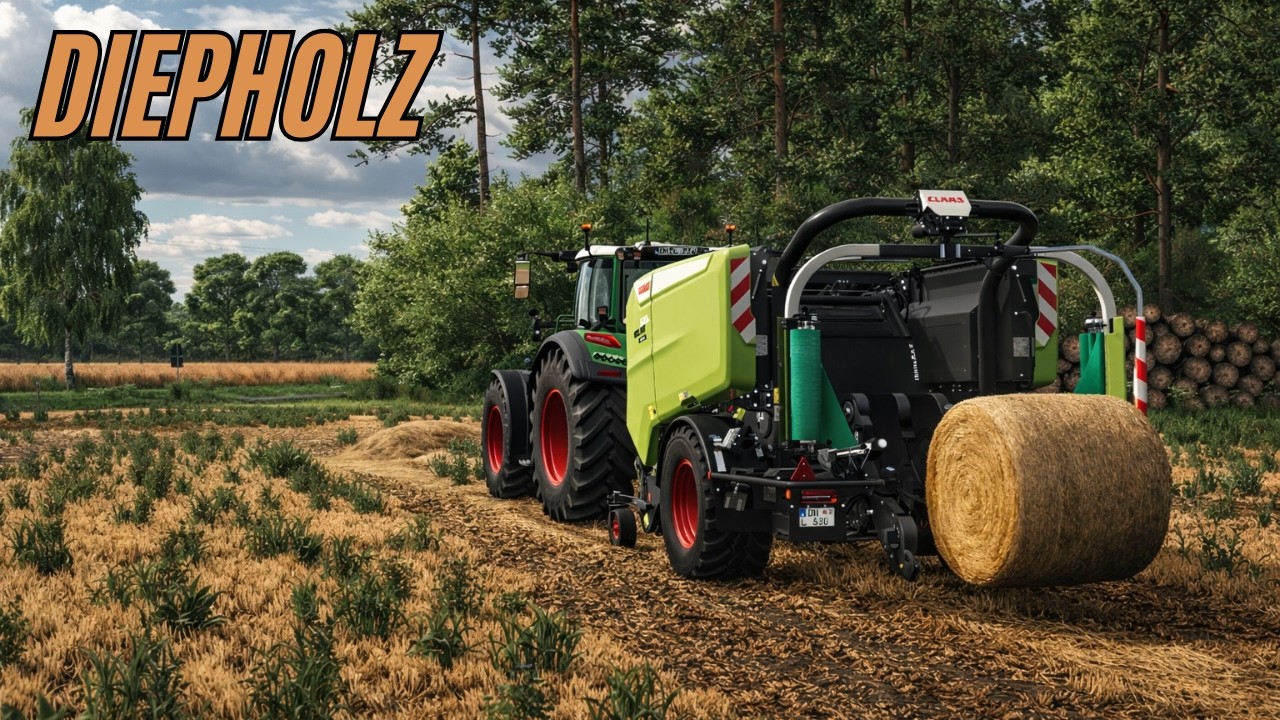 Strohballen Pressen im 726 Vario🚜 | DIEPHOLZ #9 | LS25 Gameplay