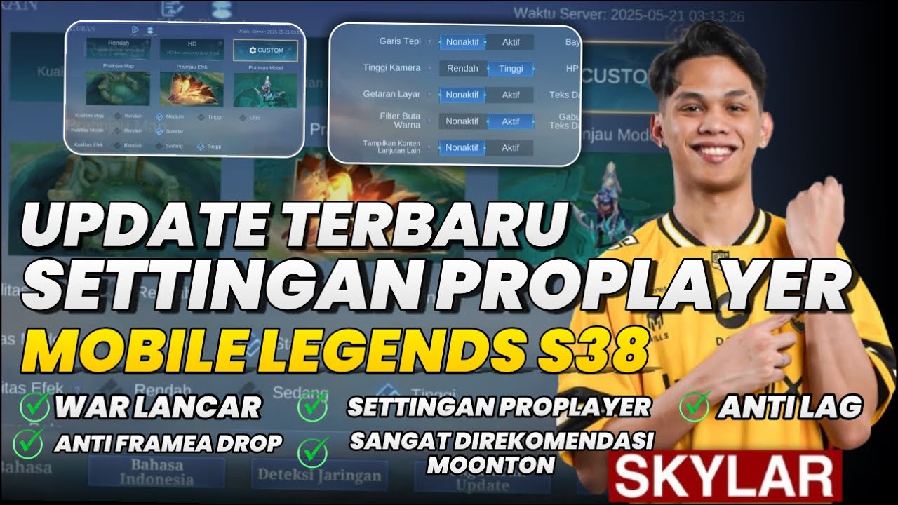 CARA SETTING PENGATURAN MOBILE LEGENDS SEPERTI PRO PLAYER 2025 | SETTINGAN ML TERBARU