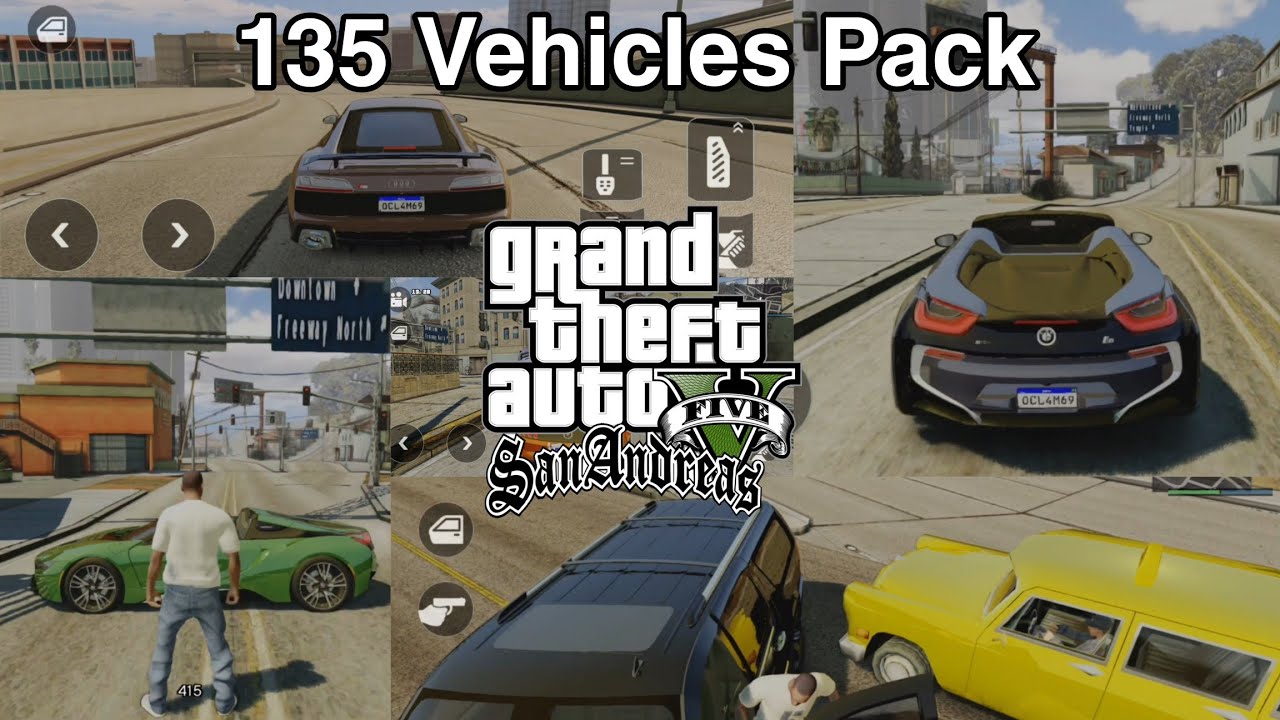 135 HQ Vehicles Pack For Gta Sa AML Android 2025