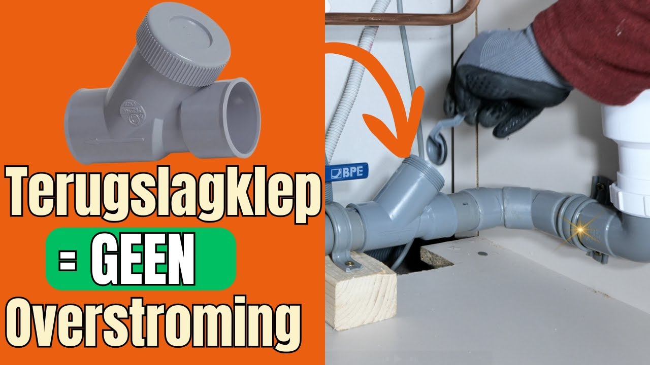 Leer hoe je je keuken beschermt tegen overstroming met een afvoer-terugslagklep
