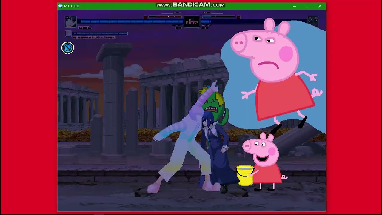 MUGEN REQUEST:Ciel&Final Rainbow Clown VS SwaySway&Peppa Pig |MUGEN ALL STARS 1.1B🍆