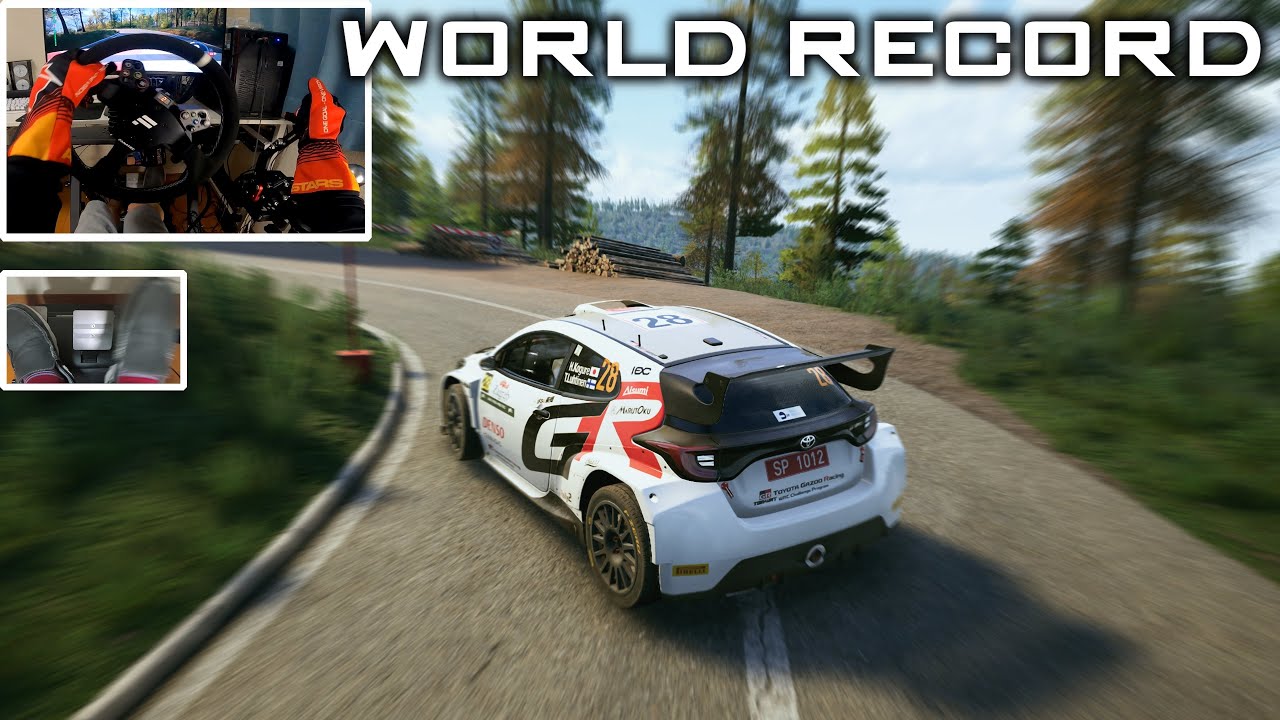 [World Record] GR Yaris Rally2 (Croatia Rally) | EA Sports WRC | CSL DD + TH8A
