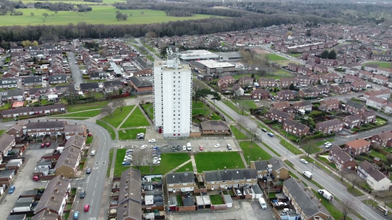Fly around Middlesbrough Southlands Centre site, Ormesby, Park end Branbles Farm Thorntree