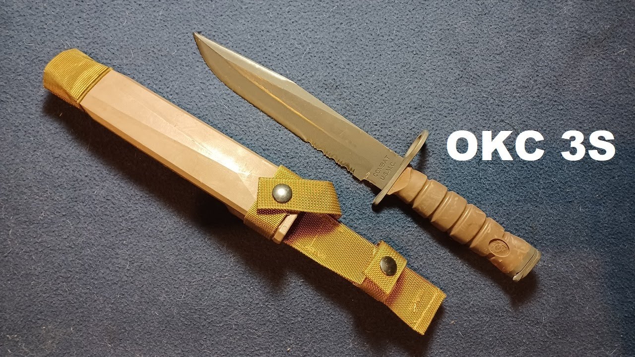 SHOW AND TELL 84: OKC 3S USMC Bayonet, Ontario Knife Company.  AR-15 / M-16 / M-4 types.