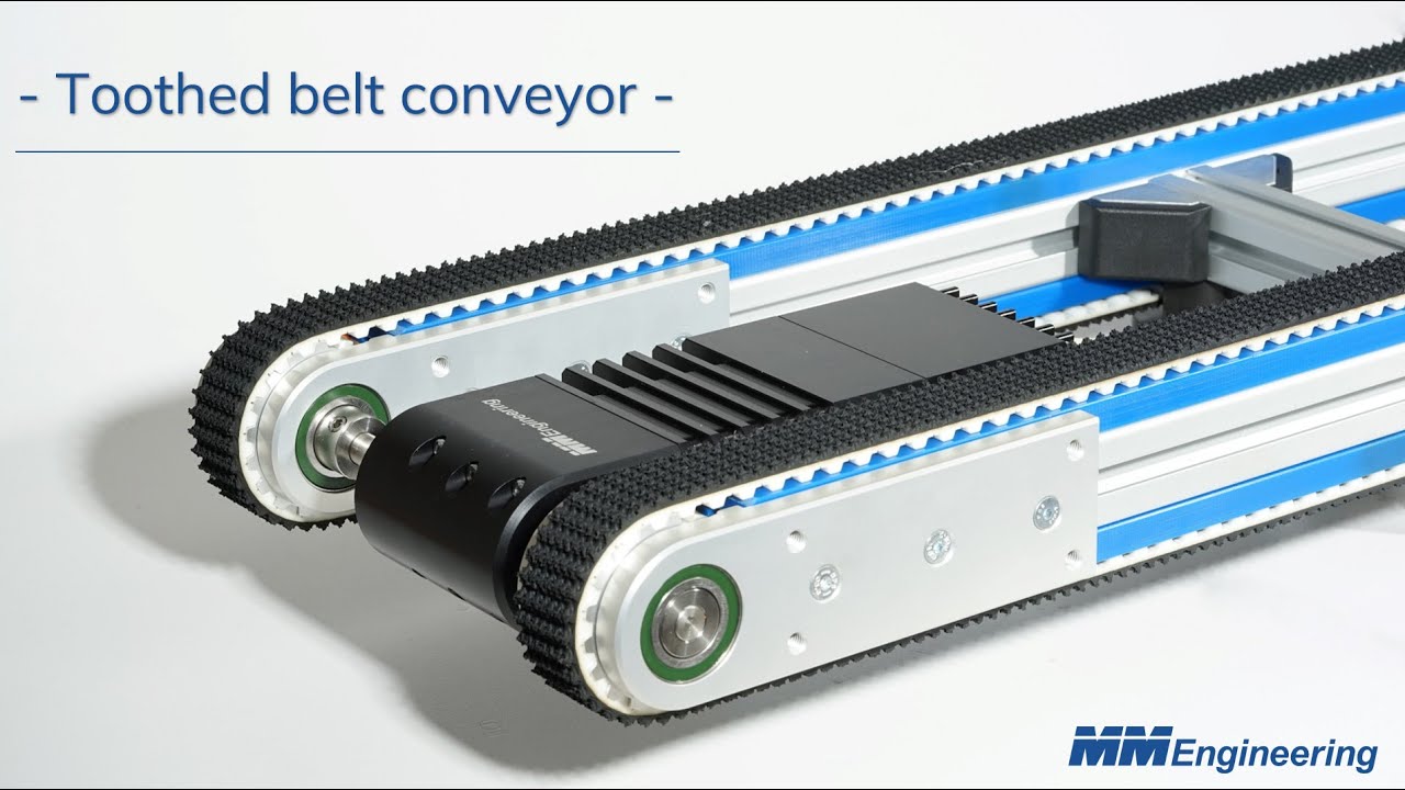 Toothed belt conveyor: Extra narrow and precise