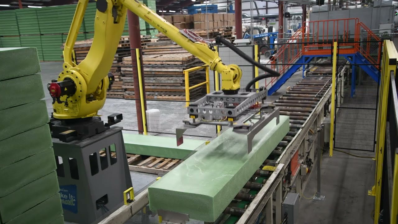 Robotic Palletizing and Case Packing Solutions for XPS Foam Product