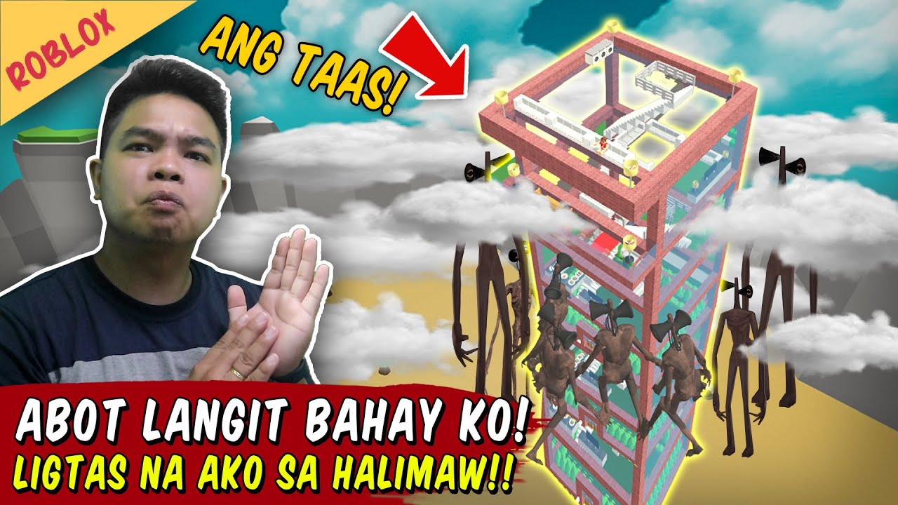 Subrang Taas ng Building ko Di Abot ng Halimaw! - Build to Survive Roblox