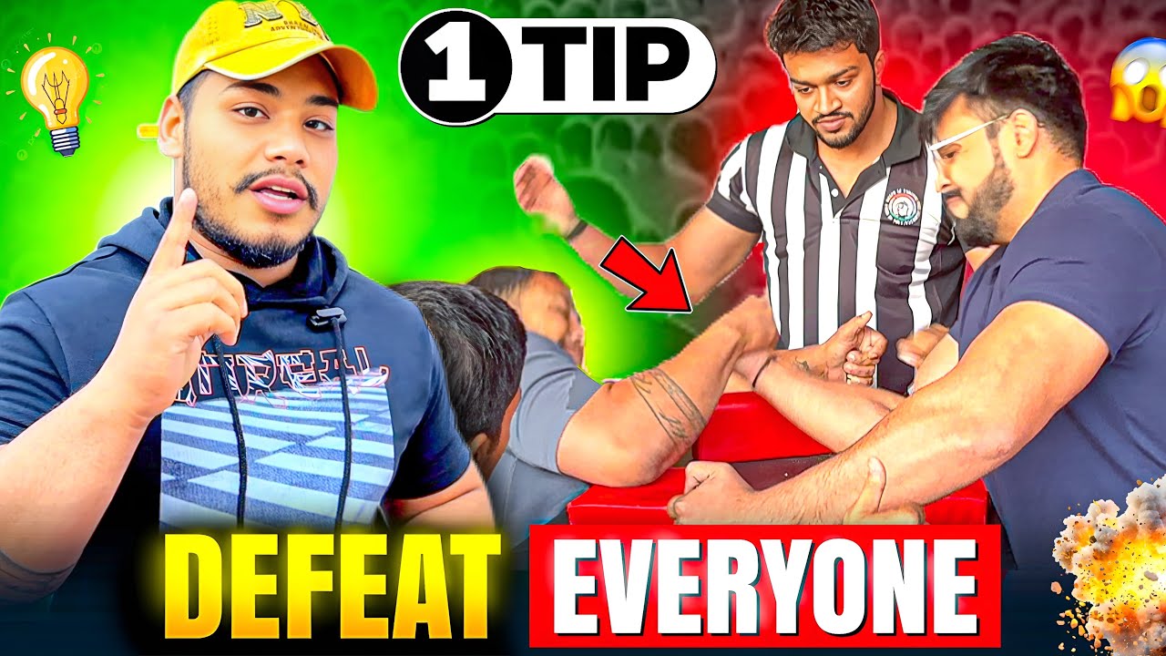 1 tip to Defeat anyone in Arm Wrestling 😎 ! For School, college & Gyms 🔥💪