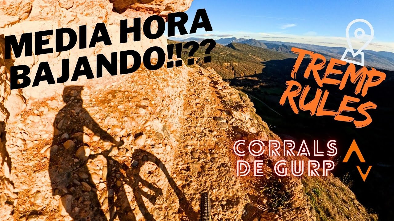 ENLAZADA BRUTAL de senderos, MEDIA HORA BAJANDO!