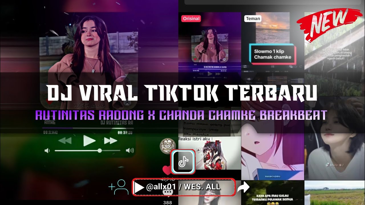 DJ RUTINITAS RADONG X CHANDA CHAMKE (BREAKBEAT TERBARU 2025 BY WES ALL)
