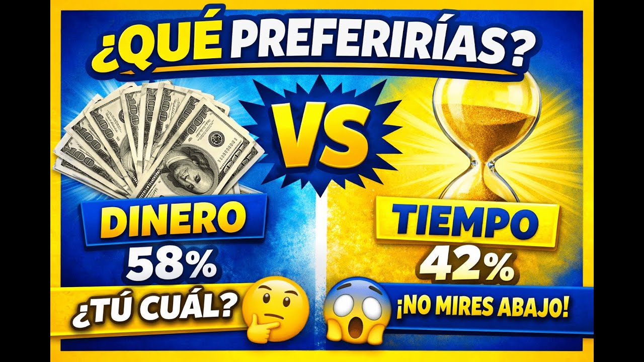 ¿Dinero infinito 💰 o tiempo infinito ⏳? Elige rápido | ¿Qué preferirías?