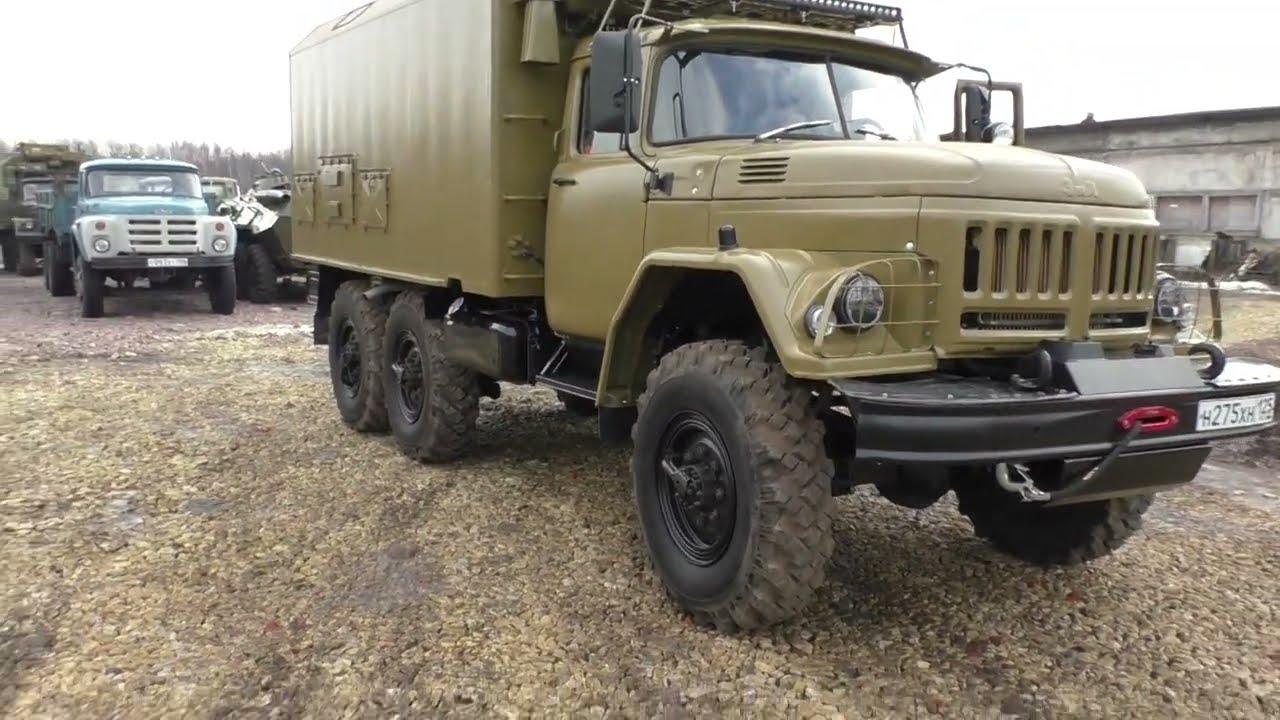 ЗИЛ-131 с кунгом с дизельным двигателем HINO