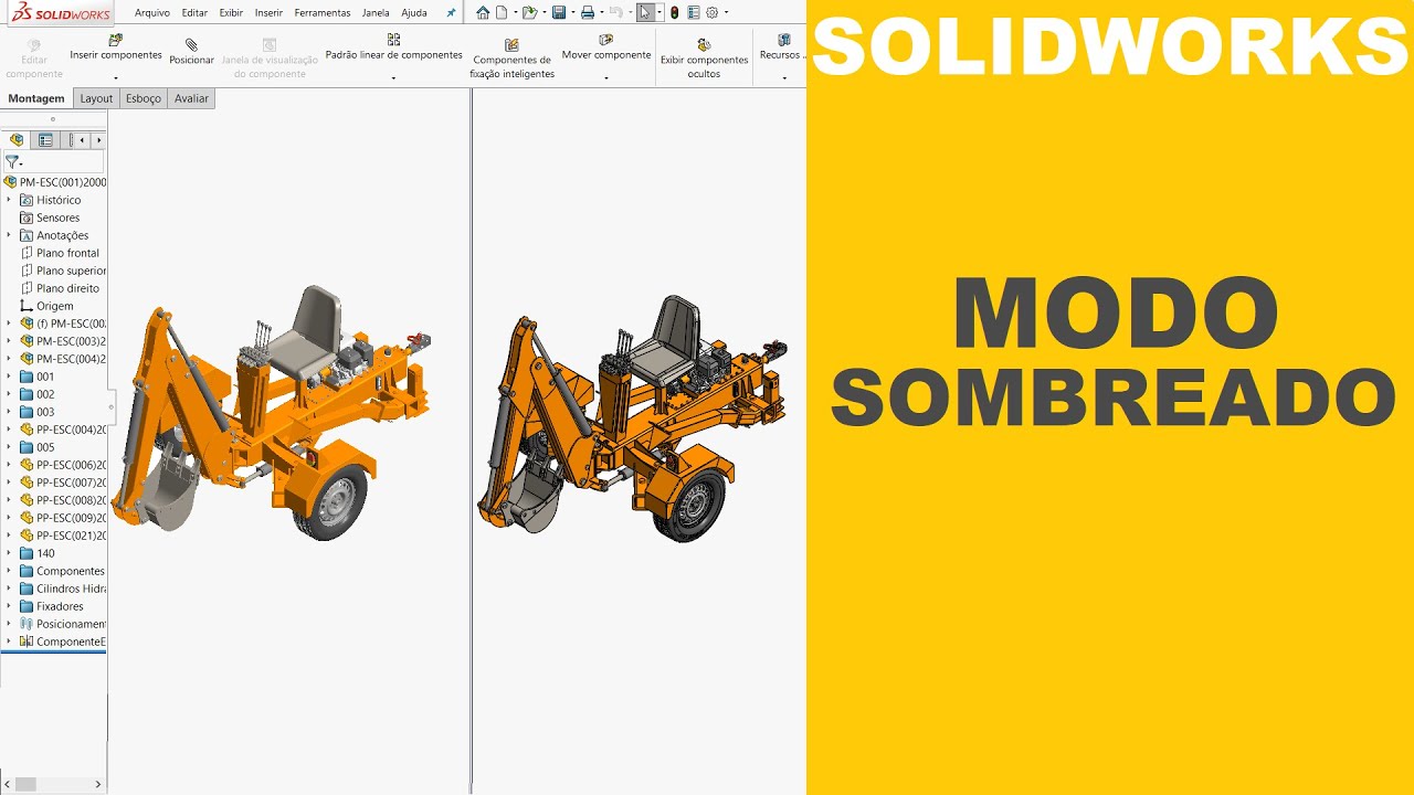 MODO SOMBREADO - DEIXE O SEU SOLIDWORKS MAIS RÁPIDO #solidworks