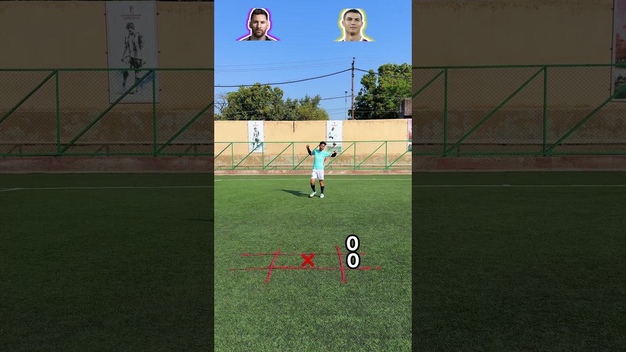 Football Tic Tac Toe Challenge ⚽🧠 | Messi 🆚 Ronaldo#football #soccer #ronaldo