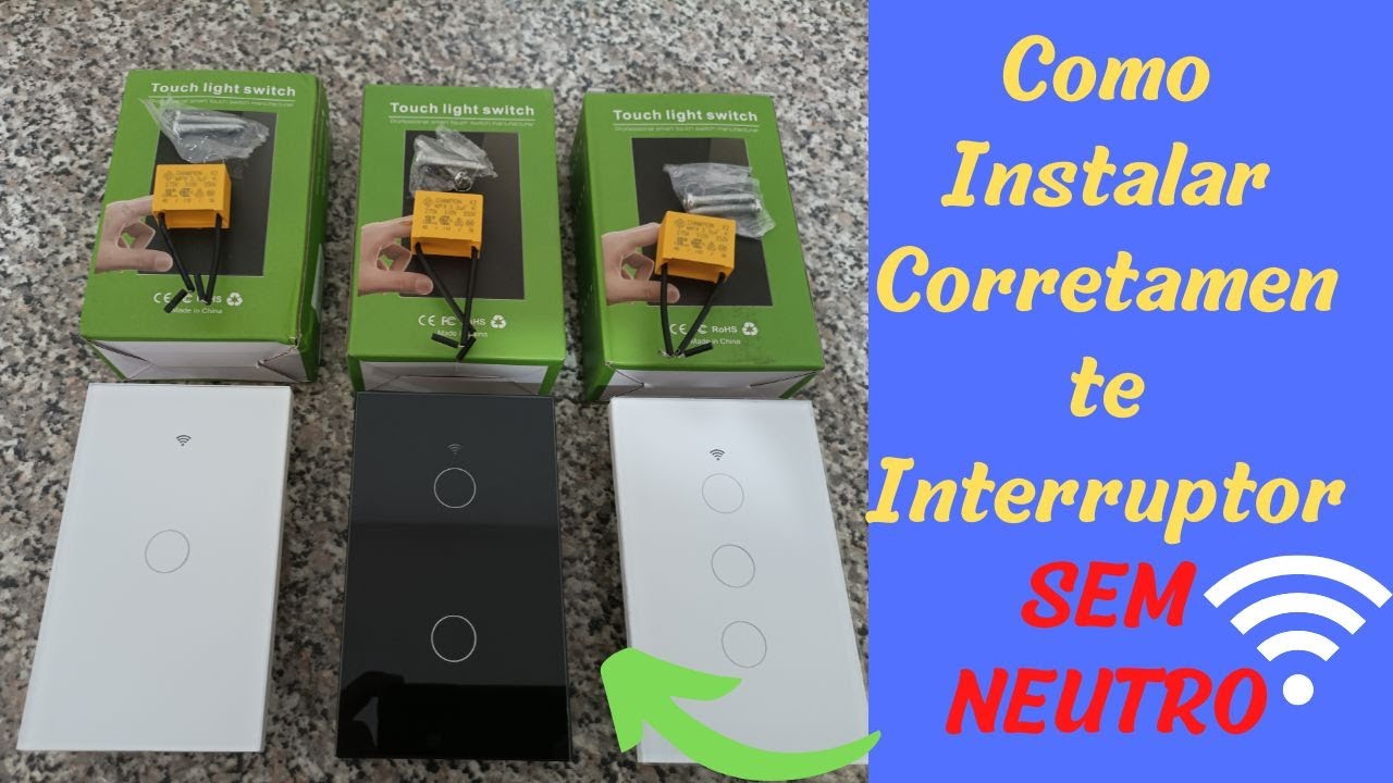 Como Instalar Interruptor Wifi SEM NEUTRO ligando capacitor