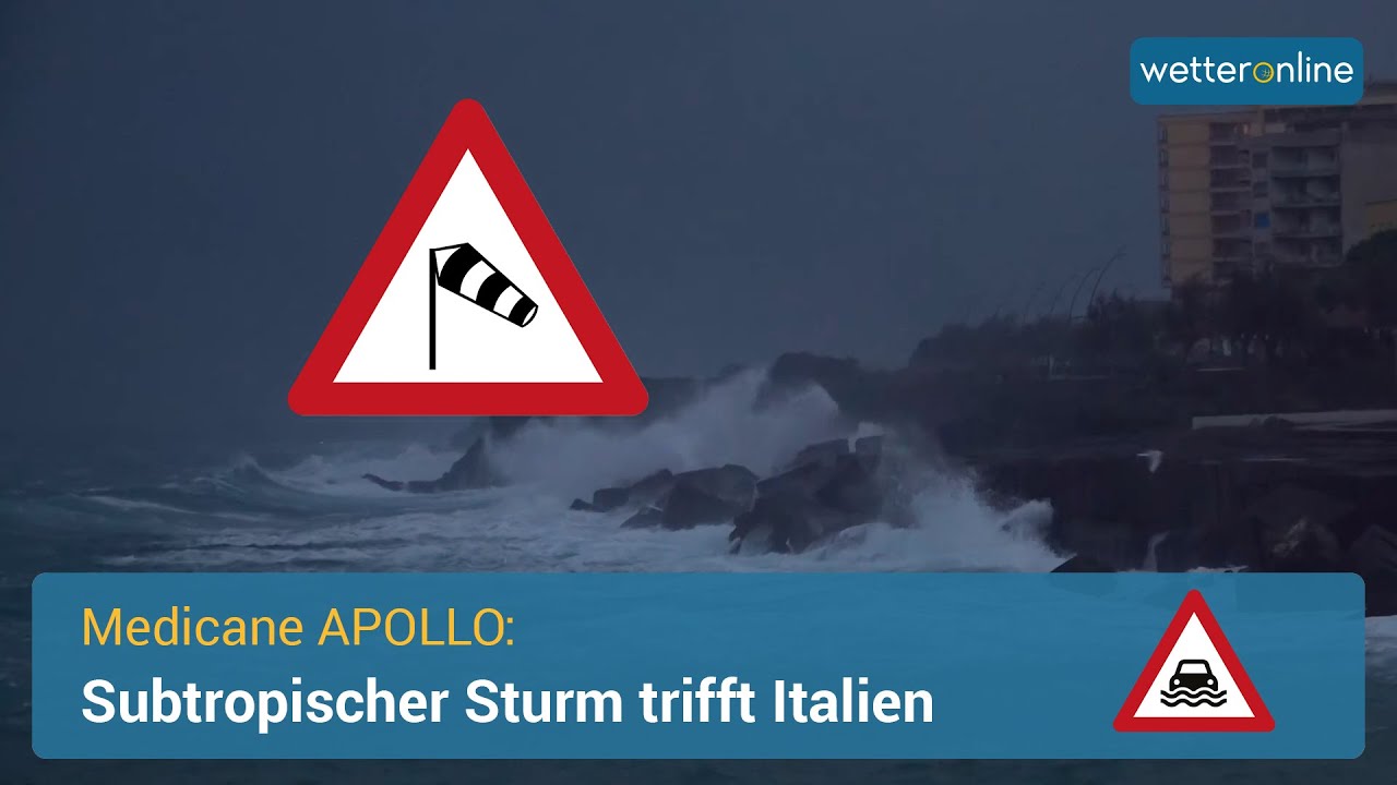 Subtropischer Sturm im Mittelmeer: Medicane trifft Sizilien