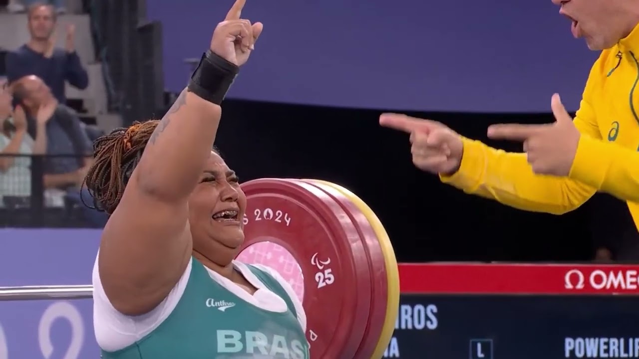 Tayana Medeiros conquista ouro e bate recorde no halterofilismo em Paris 2024