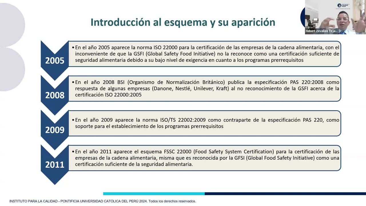Webinar: Esquema FSSC 22000 Y Norma ISO 9001: ¿Qué tan diferentes son y cómo se complementan?