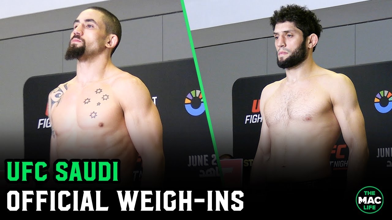 UFC Saudi Arabia: Official Weigh-Ins