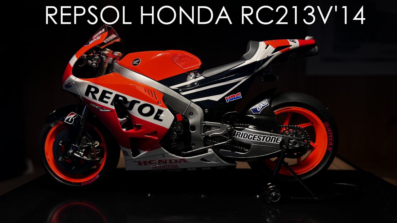 REPSOL HONDA RC213V'14 TAMIYA 1/12 scale plastic model [Full Build]