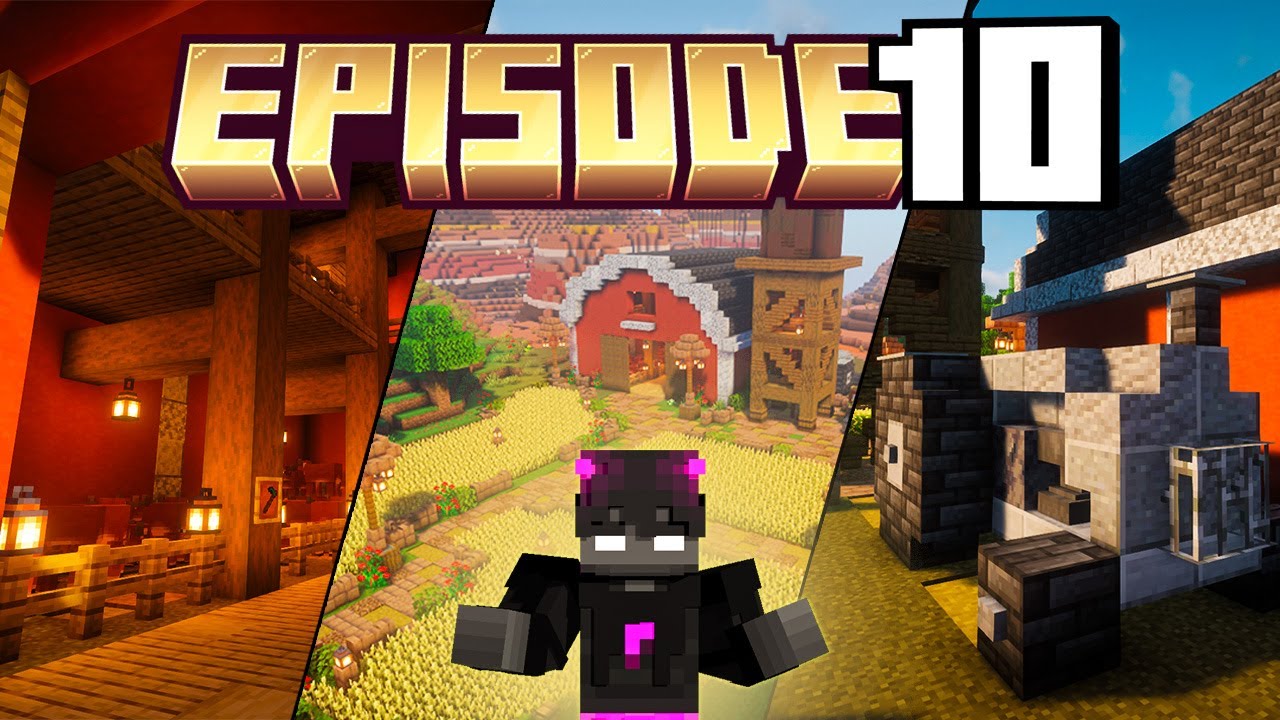 Летсплей Minecraft: ep.10 Я ЗАВЕРШИЛ ПОСТРОЙКУ ФЕРМЫ