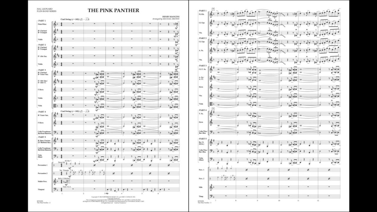 The Pink Panther by Henry Mancini/arr. Michael Brown