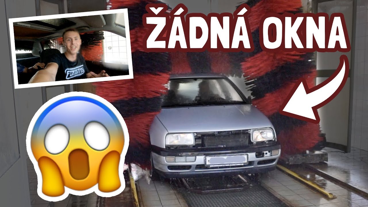 S AUTEM BEZ OKEN V MYČCE! 😱⚠️ **&scaron;&iacute;len&yacute; n&aacute;pad**