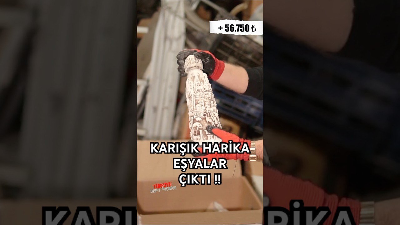 KARIŞIK HARİKA EŞYALAR ÇIKTI ! EL YAPIMI MÜKEMMEL ŞİŞE BULDUK !!  
